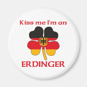 Personalised German Kiss Me I'm Erdinger Magnet