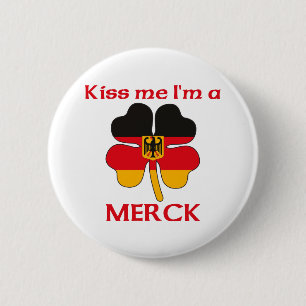 Personalised German Kiss Me I'm Merck 6 Cm Round Badge