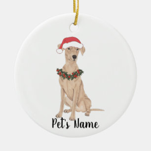 Personalised German Pinscher Christmas Ceramic Ornament