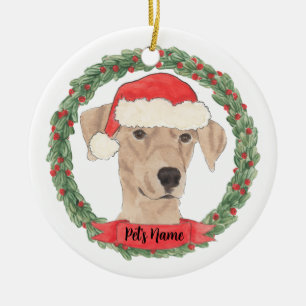 Personalised German Pinscher Christmas Ceramic Ornament