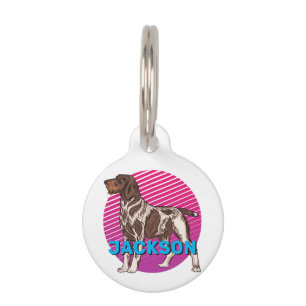 Personalised German Pointer Dog Lover Custom Name Pet Tag