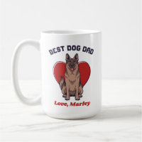 Personalised German Shepherd Dog Dad Custom Name
