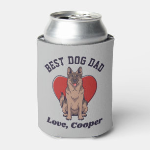 Personalised German Shepherd Dog Dad Custom Text Can Cooler