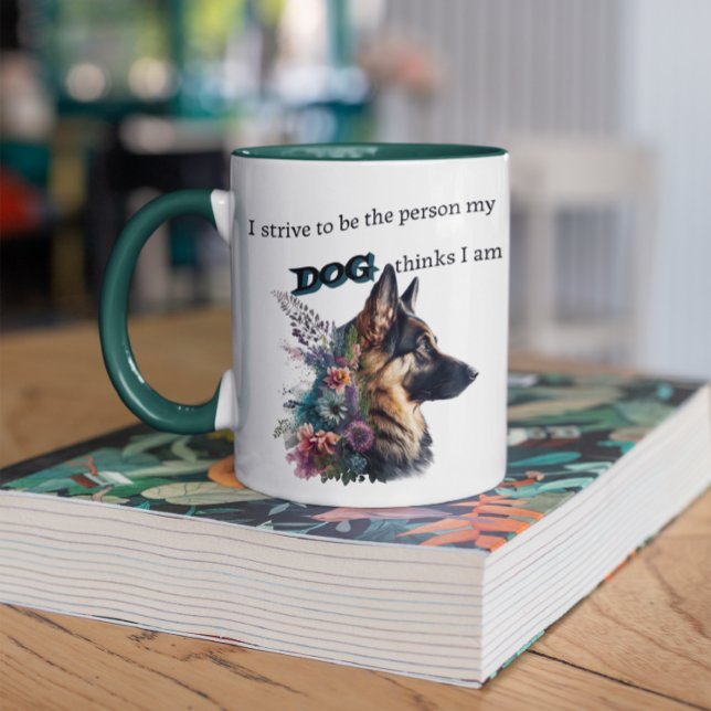 Personalised German Shepherd Dog-Lover Coffee Mug (Creator Uploaded)