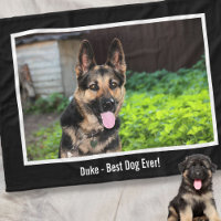 Personalised German Shepherd Dog Photo, Dog Name
