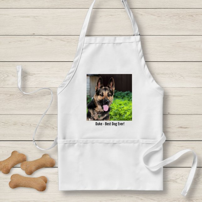 Personalised German Shepherd Dog Photo, Dog Name Standard Apron (Creator Uploaded)