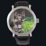 Personalised German Shepherd Dog Photo, Dog Name Watch<br><div class="desc">Personalise this keepsake with your uploaded German Shepherd's photo and their name (can also upload any photo and personalised with any text). Text reads "Best Dog Ever" or add your own text - We love "dog's name", dog's birthday or day of passing. Just click on "customise" to add your personalised...</div>
