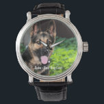 Personalised German Shepherd Dog Photo, Dog Name Watch<br><div class="desc">Personalise this keepsake with your uploaded German Shepherd's photo and their name (can also upload any photo and personalised with any text). Text reads "Best Dog Ever" or add your own text - We love "dog's name", dog's birthday or day of passing. Just click on "customise" to add your personalised...</div>