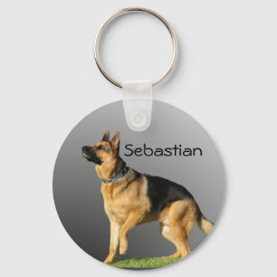 Personalised German Shepherd Key Ring
