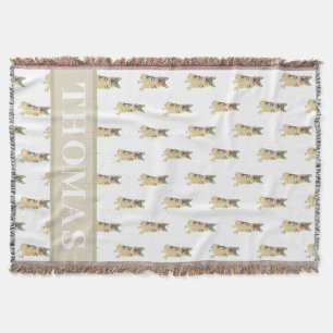 Personalised German Shepherd Throw Blanket