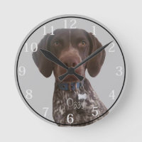 Personalised German Short haired Pointe clock