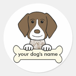Personalised German Shorthaired Pointer Classic Round Sticker
