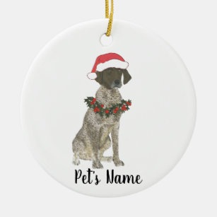 Personalised German Shorthaired Pointer (Liver) Ceramic Ornament