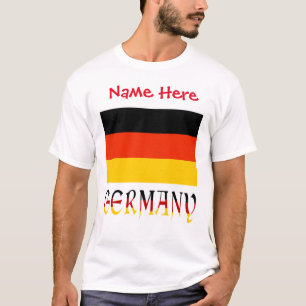 Personalised Germany Flag Heritage Men's T-Shirt