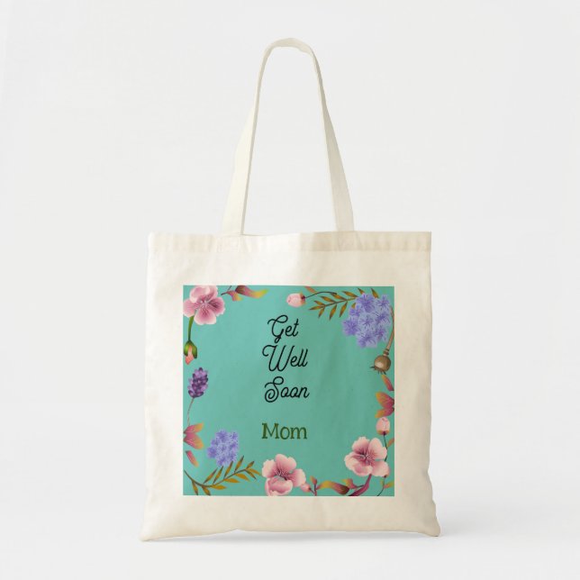 Personalised Get Well Soon Card Tote Bag (Front)