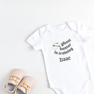 Personalised Ghost Hunter in Training Baby Bodysuit