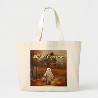 Personalised Ghost Trick-or-Treat Bag for Kids