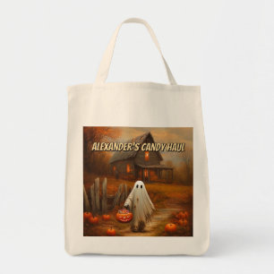 Personalised Ghost Trick-or-Treat Bag for Kids