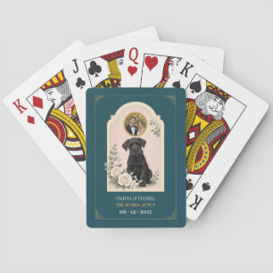 Personalised Giant Schnauzer Wedding Favour Photo Playing Cards
