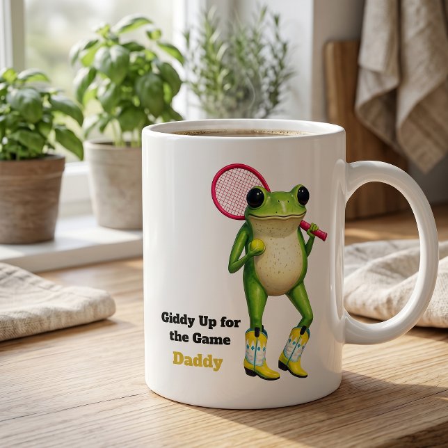 Personalised Giddy Up For The Game Daddy | Quirky  Large Coffee Mug (Creator Uploaded)