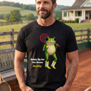 Personalised Giddy Up For The Game Daddy   Quirky  T-Shirt