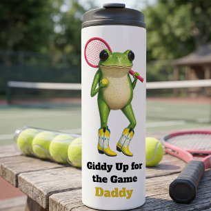 Personalised Giddy Up For The Game Daddy   Quirky  Thermal Tumbler