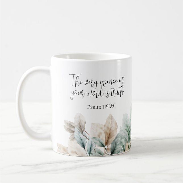 Personalised Gift 2023 JW year text Psalm 119:160  Coffee Mug (Left)