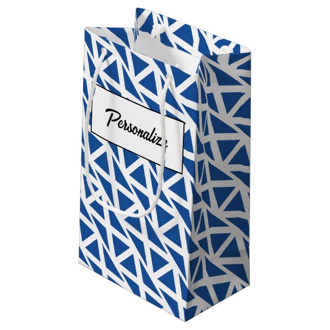 Personalised gift bags with Scottish country flag (Back Angled)