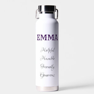 Personalised gift bottle with positive personality