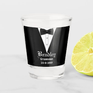 Personalised Gift Custom Groomsmen Shot Glass