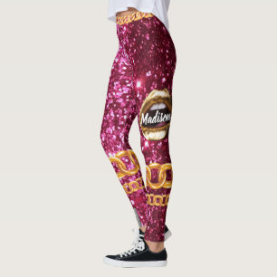 Personalised Gift for Birthday, Bride, Wedding Leggings