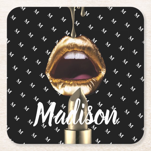 Personalised Gift for Birthday, Bride, Wedding Square Paper Coaster (Front)