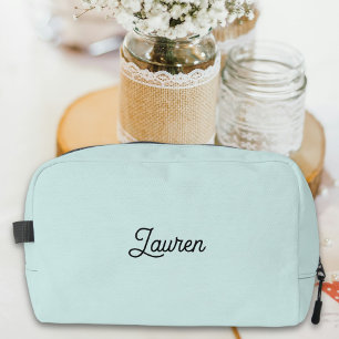 Personalised Gift for Bridesmaid Squad   Blue Dopp Kit