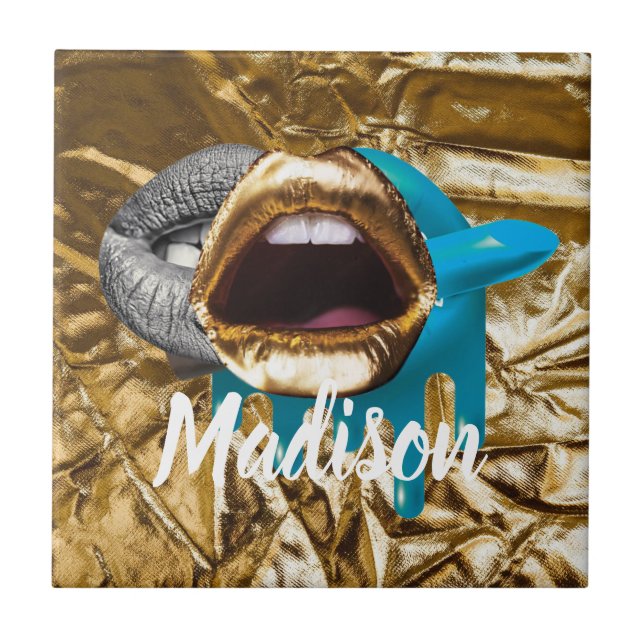 Personalised Gift for Bridesmaid, Wedding, Wife Ceramic Tile (Front)