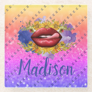 Personalised Gift for Bridesmaid, Wedding, Wife Glass Coaster