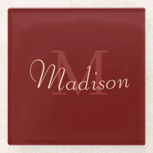 Personalised Gift for Bridesmaid, Wedding, Wife Glass Coaster