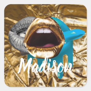 Personalised Gift for Bridesmaid, Wedding, Wife Square Sticker