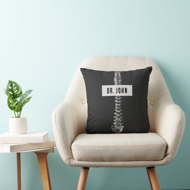 Personalised Gift for Chiropractor, Spine Doctor Cushion (Chair)