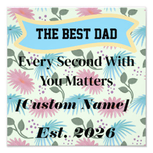 Personalised Gift for Dad Father's Day Gift Photo Print