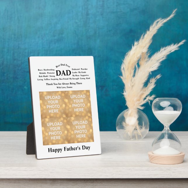 Personalised Gift for Dad Plaque (Side)