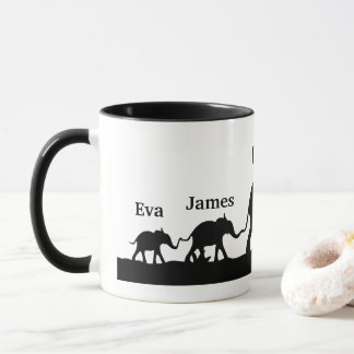 Personalised Gift for Daddy Elephant Mug