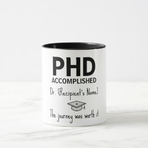 Personalised Gift for Doctorate Graduates Mug