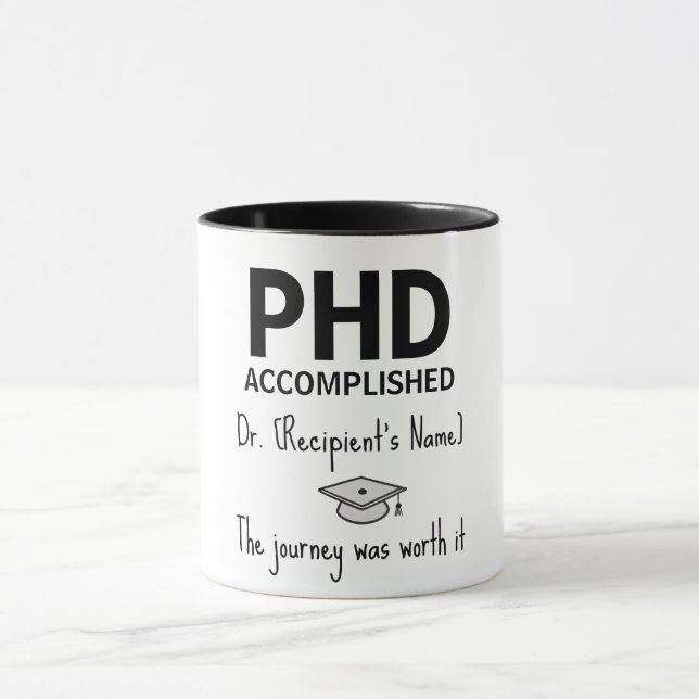 Personalised Gift for Doctorate Graduates Mug (Center)