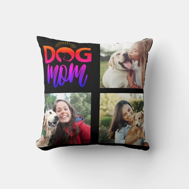 Personalised Gift for Dog Lovers Pet Moms Best Dog Cushion (Front)
