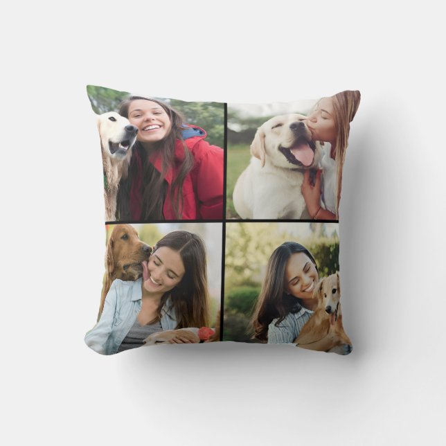 Personalised Gift for Dog Lovers Pet Mum Best Dog  Cushion (Front)