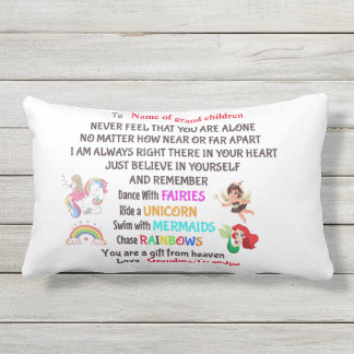 Personalised Gift for GrandChildren Lumbar Cushion