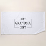Personalised Gift For Grandma Grandmother Birthday Beach Towel<br><div class="desc">You can customise it with your photo,  logo or with your text.  You can place them as you like on the customisation page. Modern,  unique,  simple,  or personal,  it's your choice.</div>