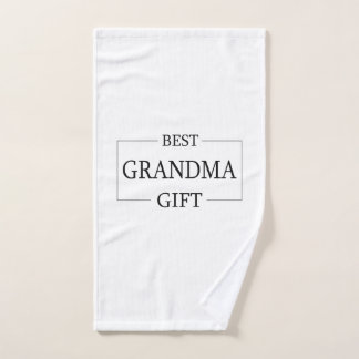 Personalised Gift For Grandma Grandmother Birthday Hand Towel