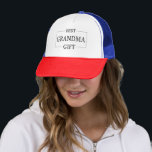 Personalised Gift For Grandma Grandmother Birthday Trucker Hat<br><div class="desc">You can customise it with your photo,  logo or with your text.  You can place them as you like on the customisation page. Modern,  unique,  simple,  or personal,  it's your choice.</div>