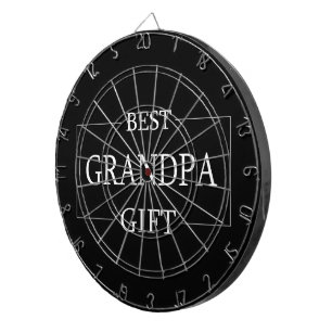 Personalised Gift For Grandpa Grandfather Birthday Dartboard